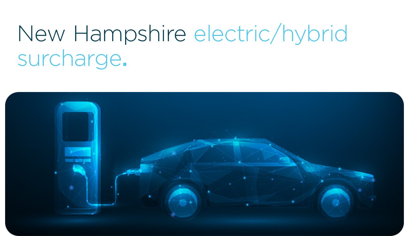 New Hampshire electric/hybrid surcharge.