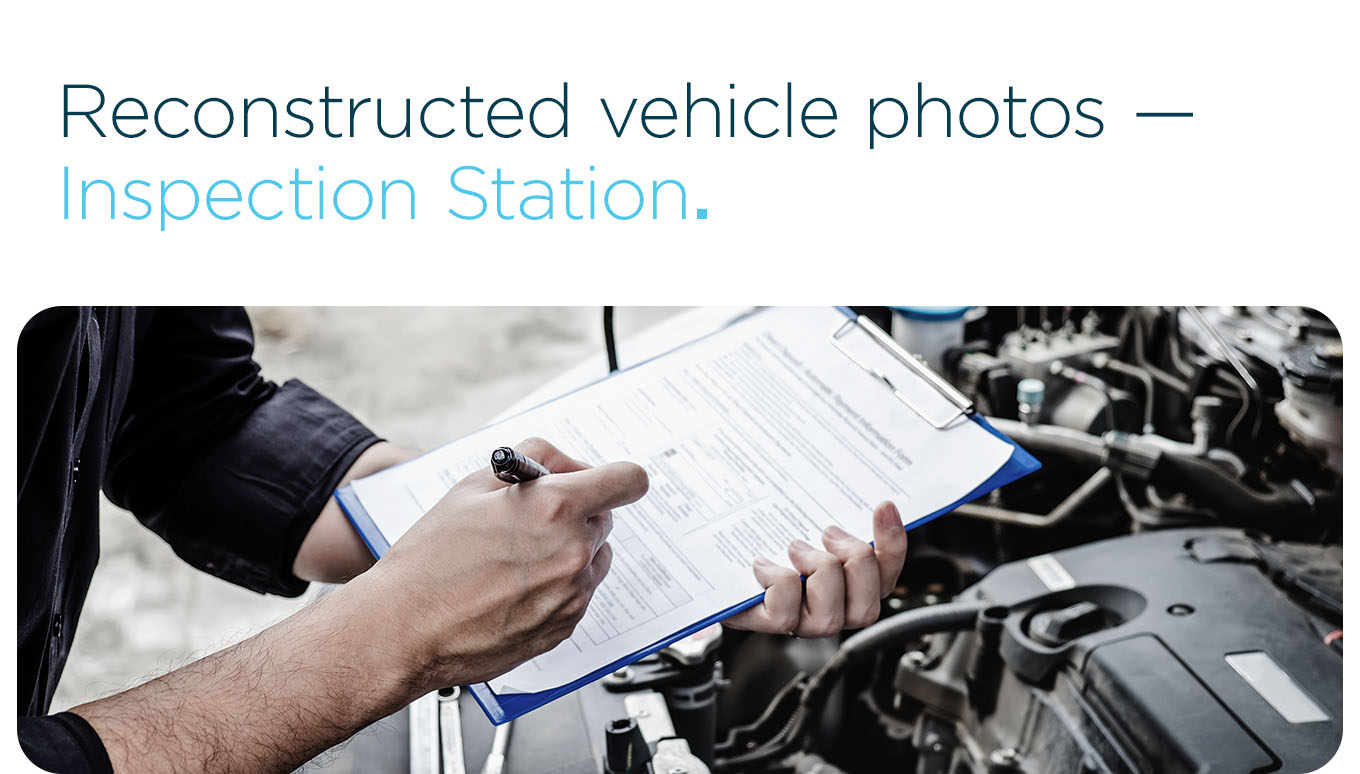 Reconstructed vehicle photos, Inspection Station