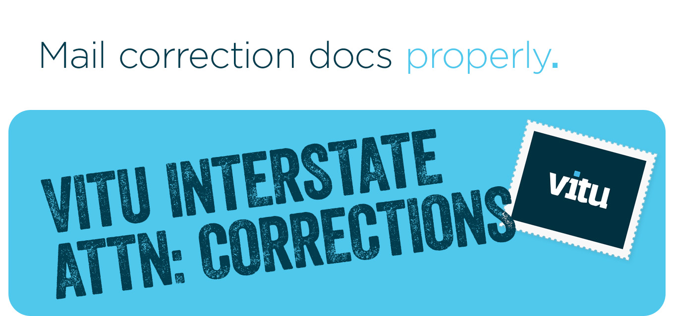 Mail corrections docs properly.