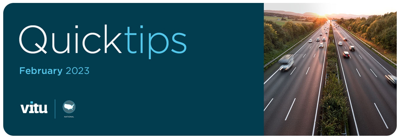 Vitu QuickTips, February 2023