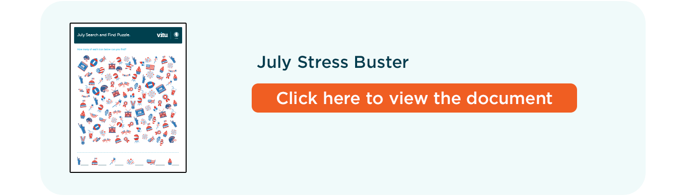 July Stress Buster Contest