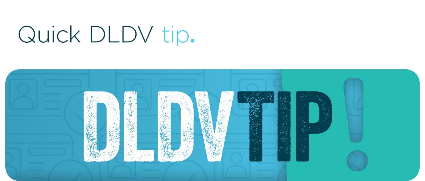 Quick DLDV tip.