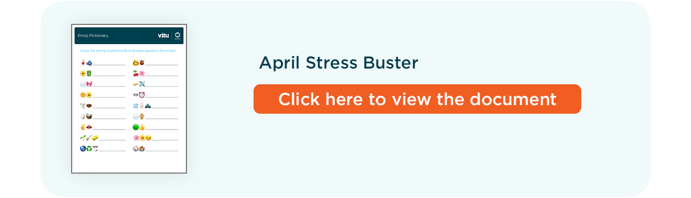 April Stress Buster Contest