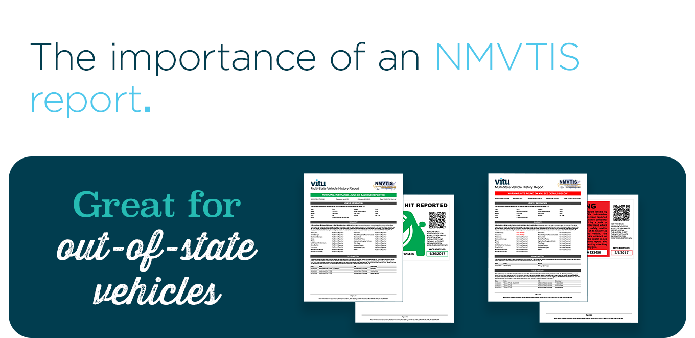The importance of an NMVTIS report.