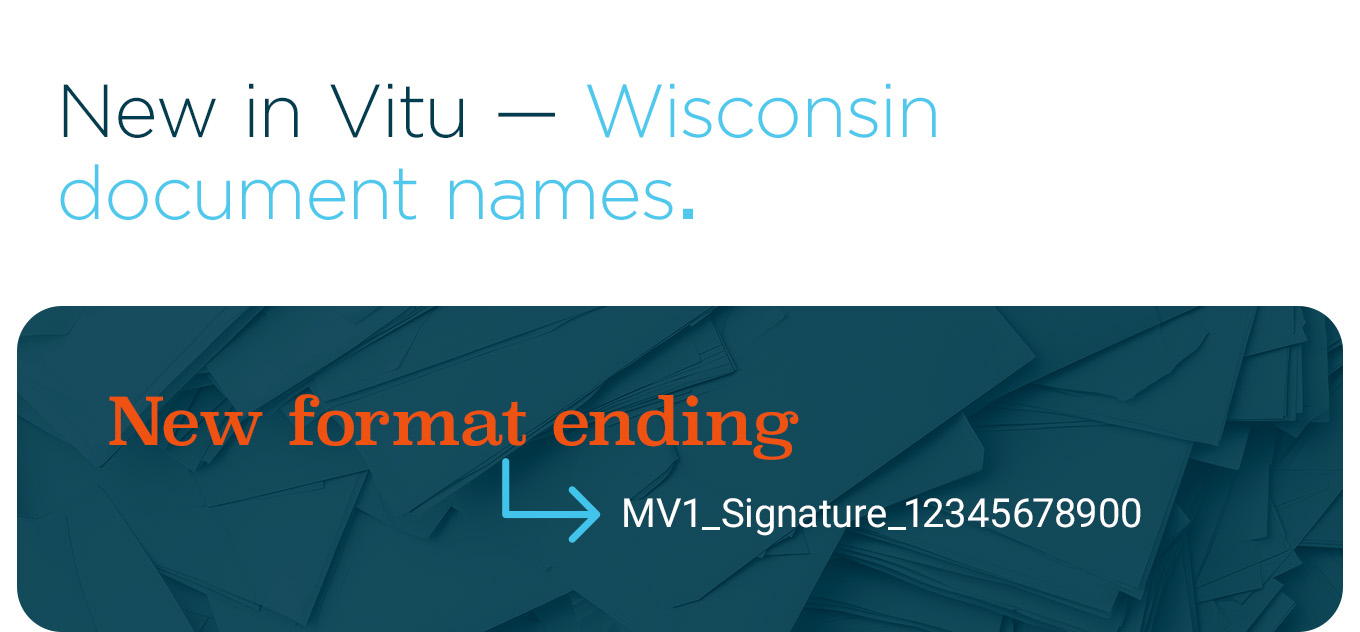 New in Vitu — Wisconsin document names.