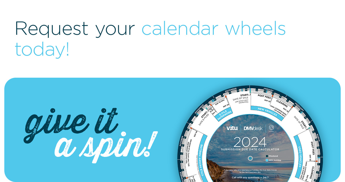 Request your calendar wheels today!