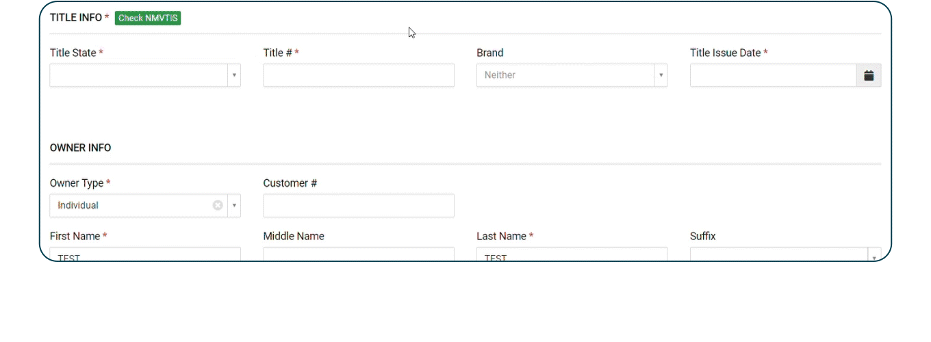 Check NMVTIS button workflow example.