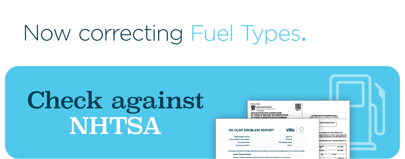 Now correcting Fuel Types.