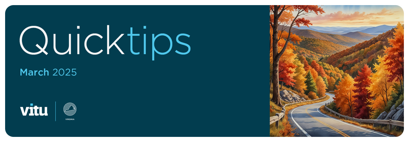 Vitu Quick Tips